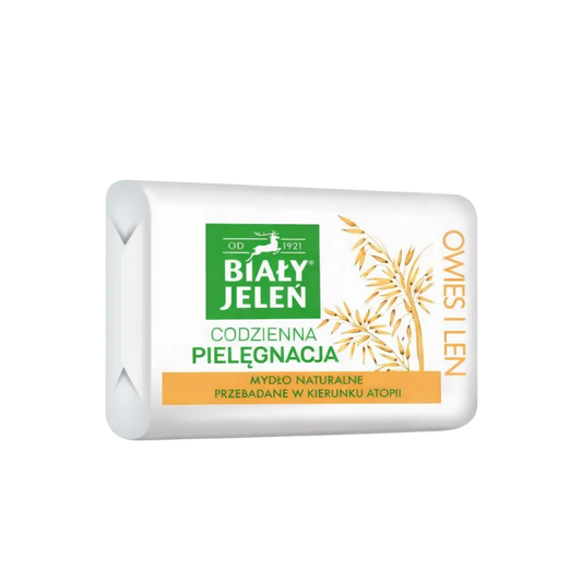 Bar of soap with Biaóly Jelen branding on a white background