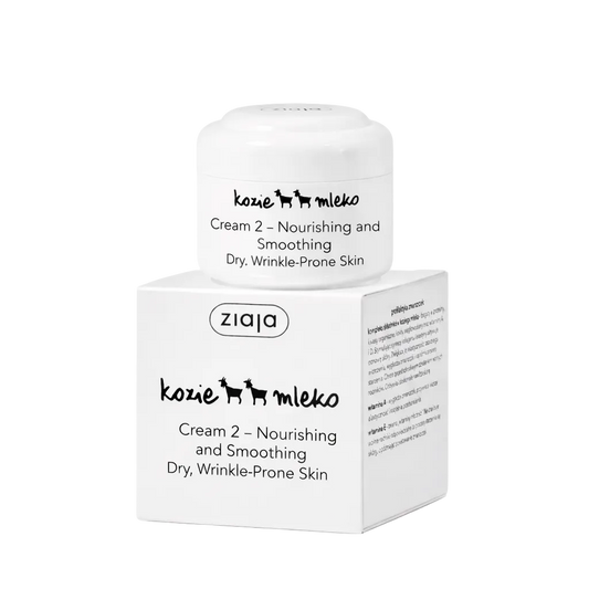 Ziaja skincare product packaging on a white background