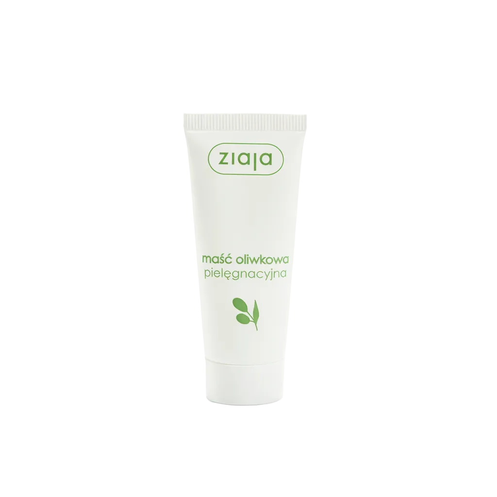 Ziaja olive oil care mask packaging on a white background