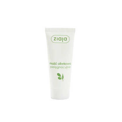 Ziaja olive oil care mask packaging on a white background
