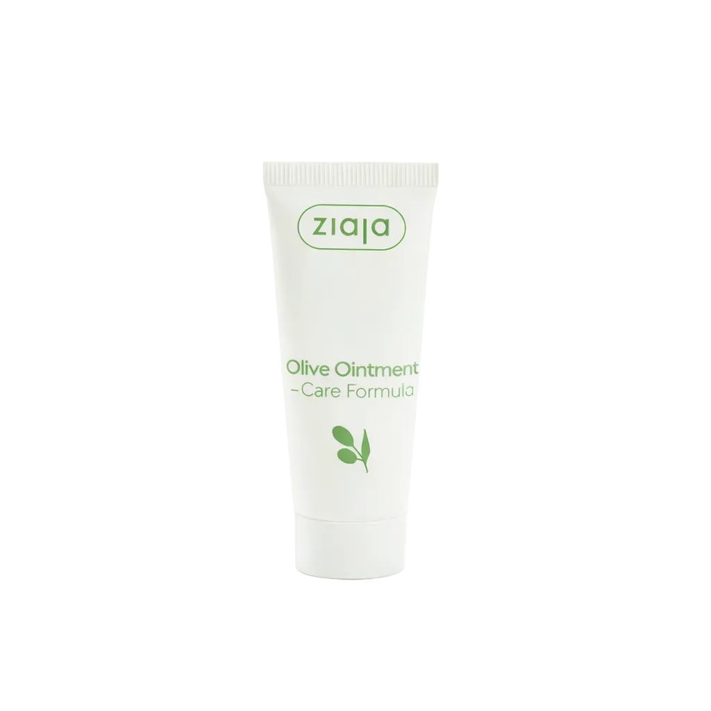 Ziaja Olive Ointment tube on a white background